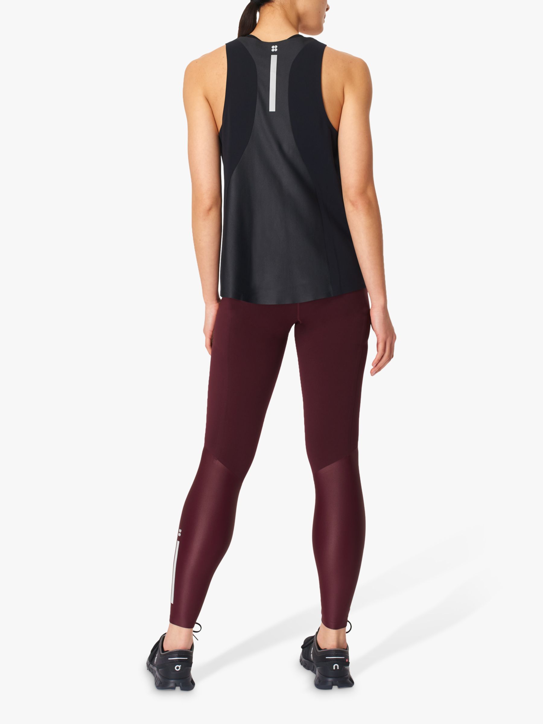 Sweaty Betty Power Mission High Waisted Gym Leggings, Plum Red