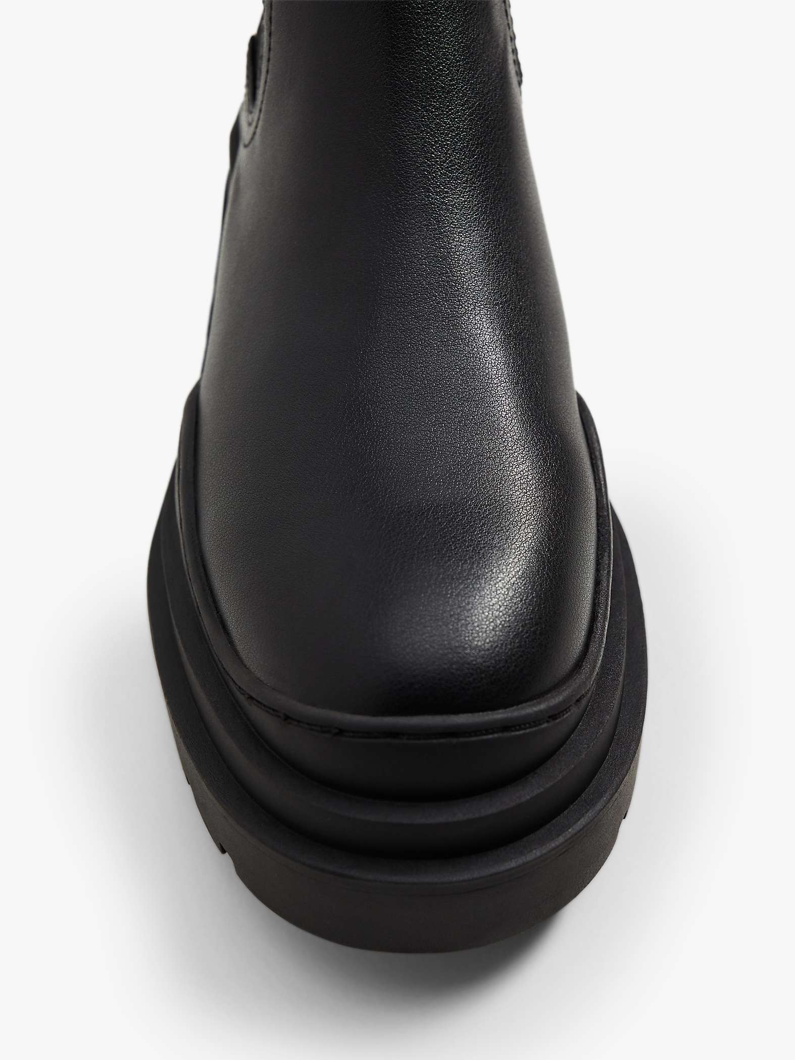 Mango Platform Chelsea Boots, Black at John Lewis & Partners