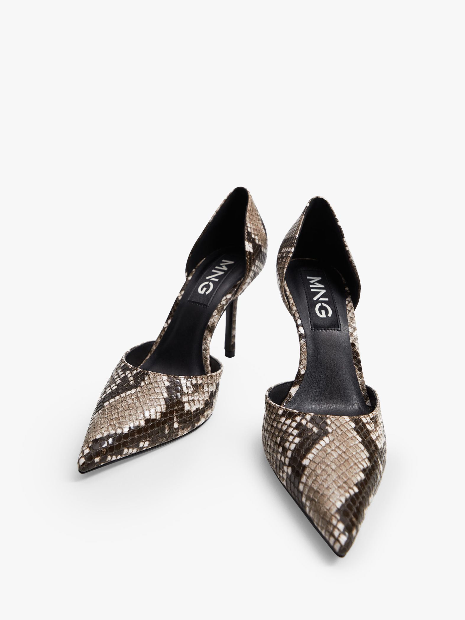 Snakeskin hot sale court heels