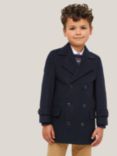 John Lewis Heirloom Collection Kids' Pea Coat, Navy