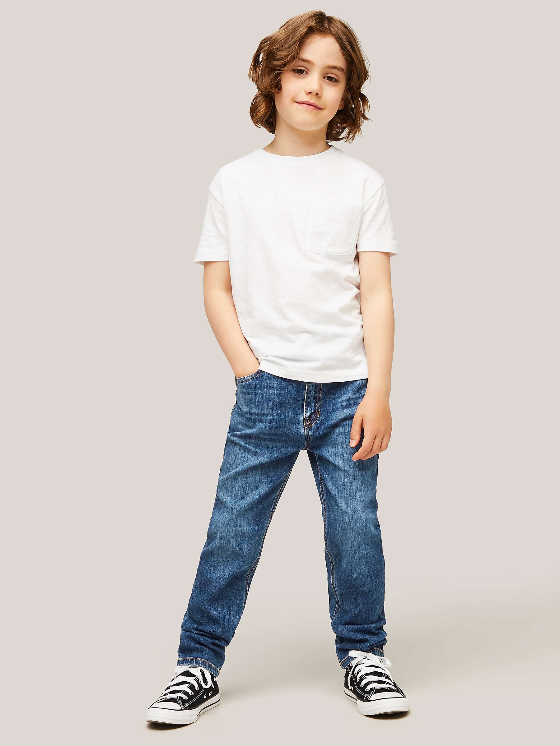 John Lewis John Lewis Boys Blue   Straight Jeans Size 4 Years 