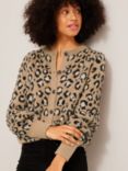 AND/OR Rylee Leopard Print Cardigan