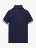 Mini Boden Kids' Pique Polo Shirt, College Navy