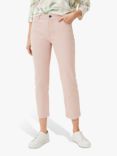Phase Eight Ramona Straight Leg Cropped Jeans, Pale Pink