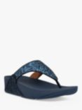 FitFlop Lulu Glitter Flip Flops, Navy