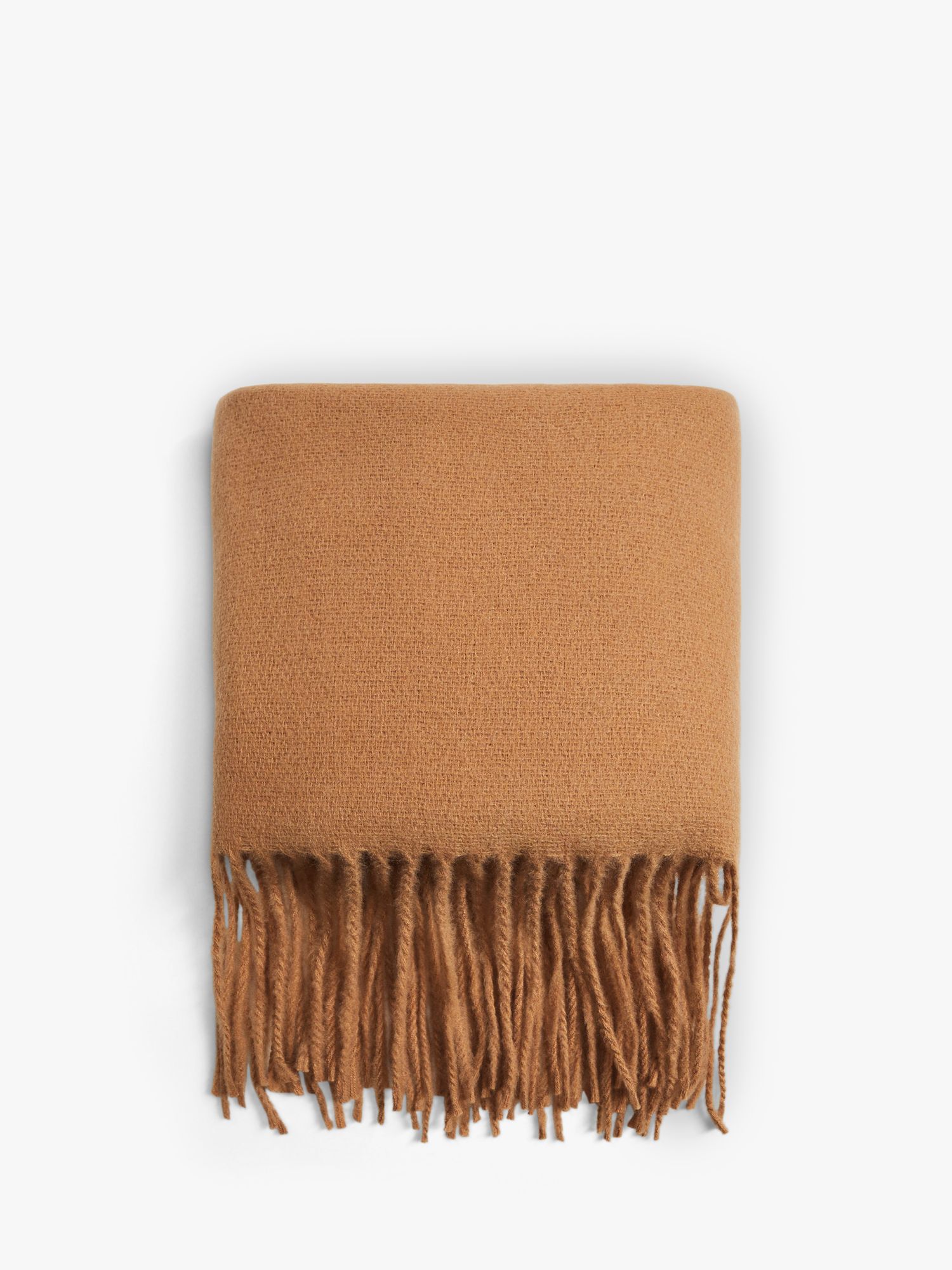 Mango Wool Blend Fringed Edge Scarf at John Lewis & Partners