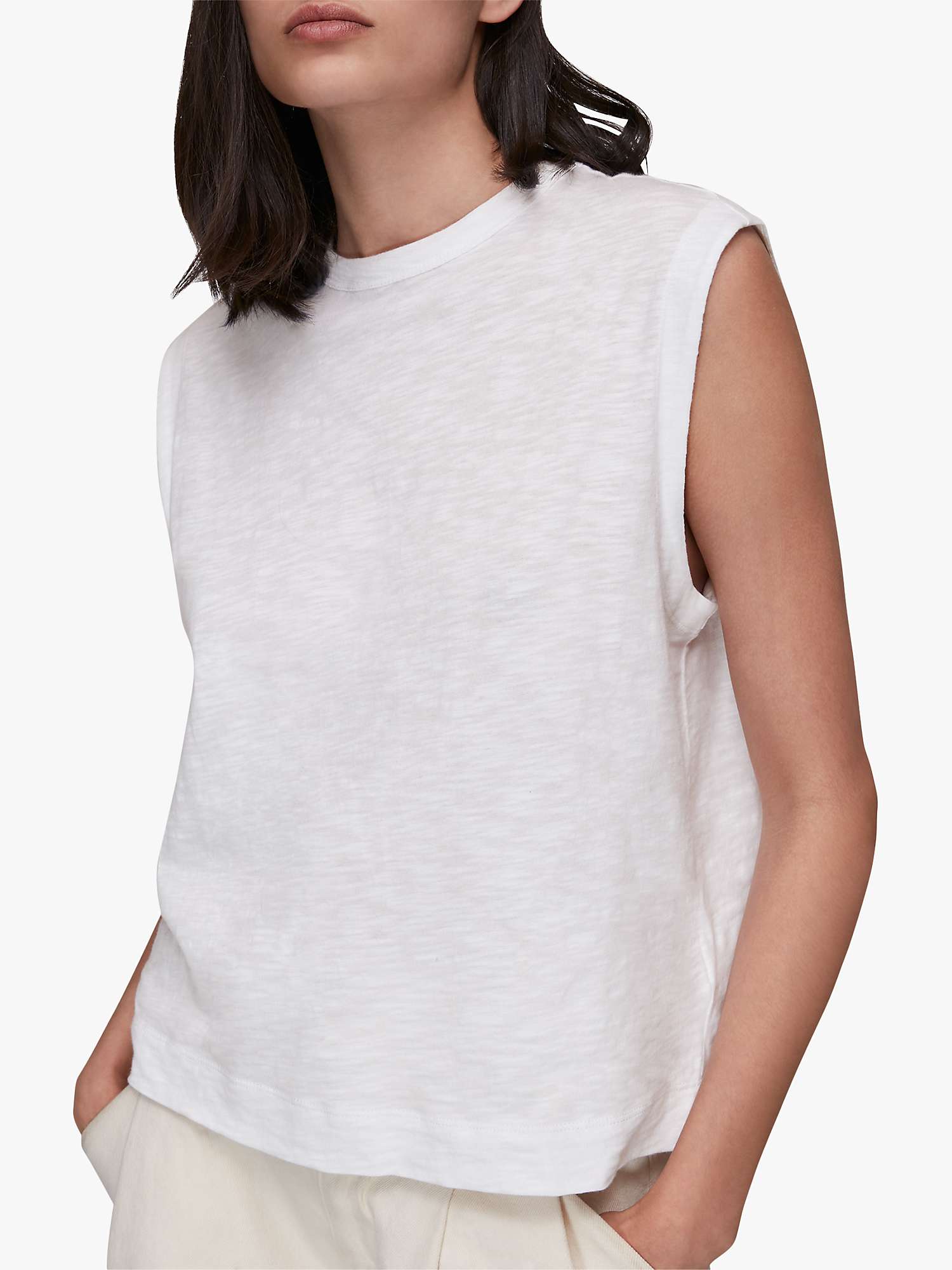 Buy Whistles Cotton Muscle Top Online at johnlewis.com