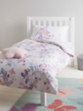 little home at John Lewis Butterflies Reversible Cotton Duvet Cover and Pillowcase Set, Multi