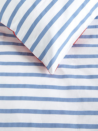 little home at John Lewis Stars and Stripes Reversible Cotton Duvet Cover and Pillowcase Set, Single, Multi