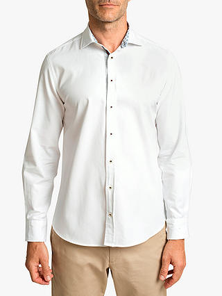 Hackett London Cotton Oxford Shirt, White