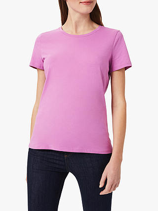 Hobbs Pixie Colour T-Shirt, Super Pink