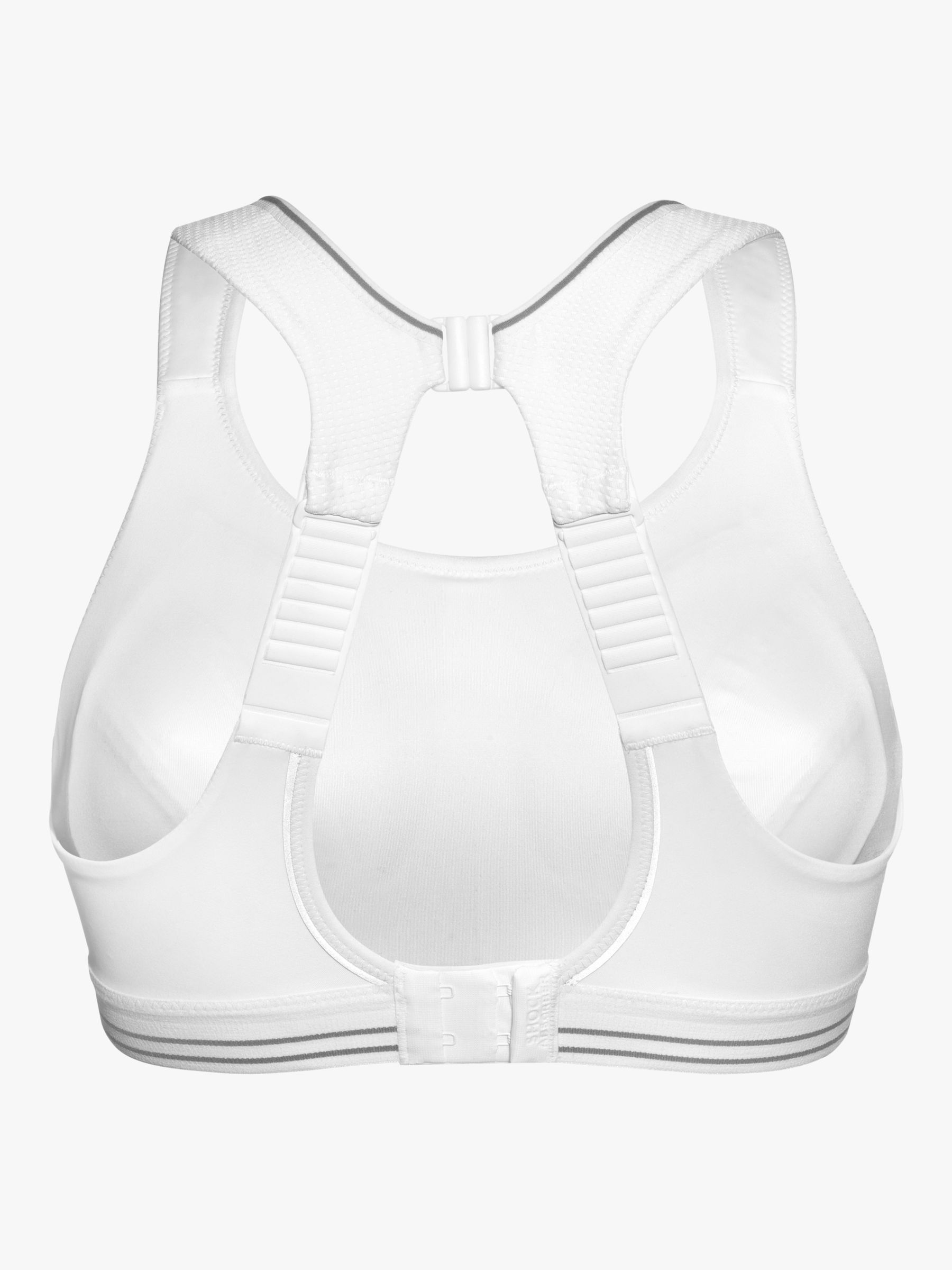 Shock Absorber Ultimate Run Sports Bra in White/Silver - Busted