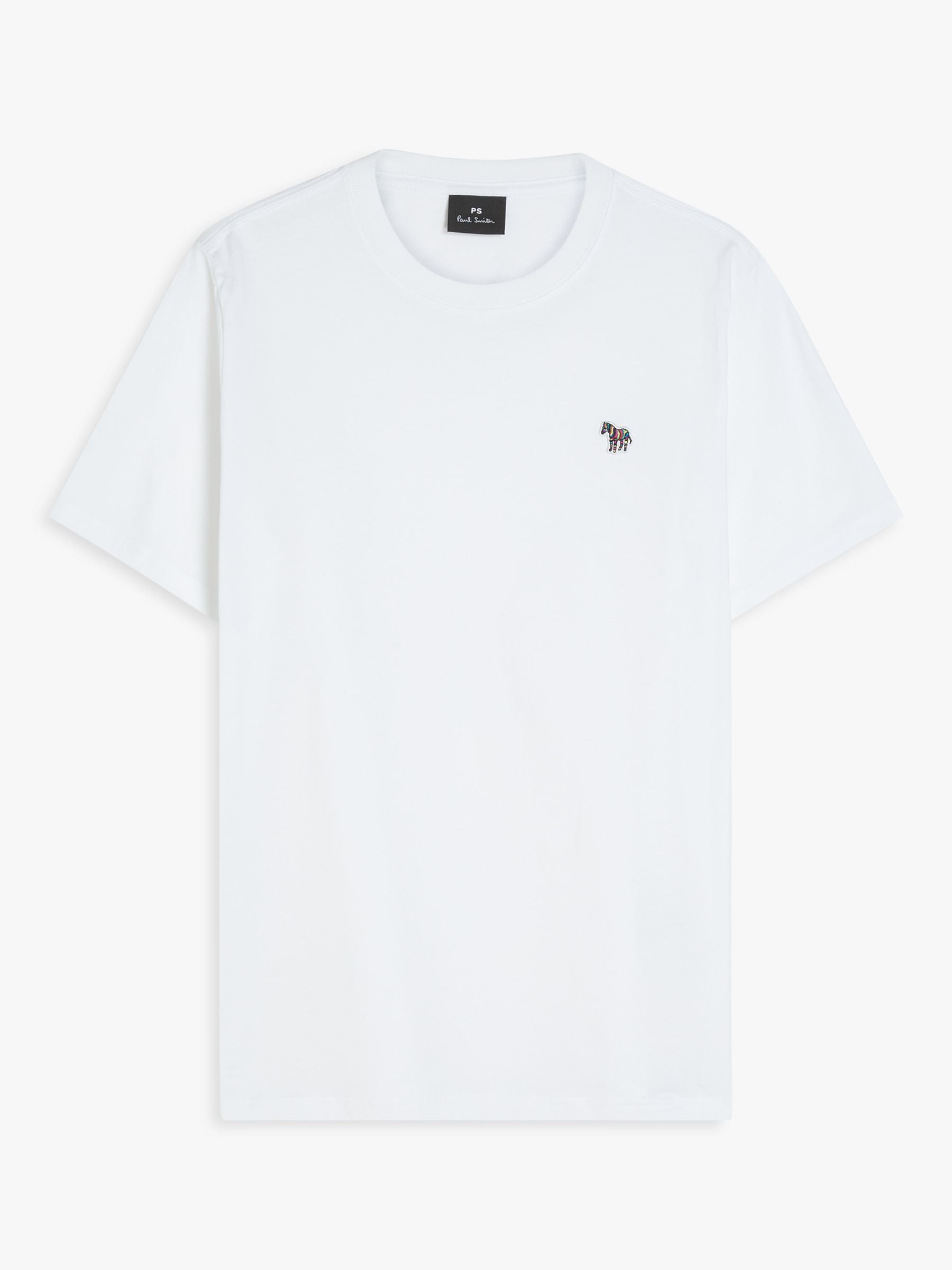 PS Paul Smith Zebra Crew T-Shirt, White at John Lewis & Partners