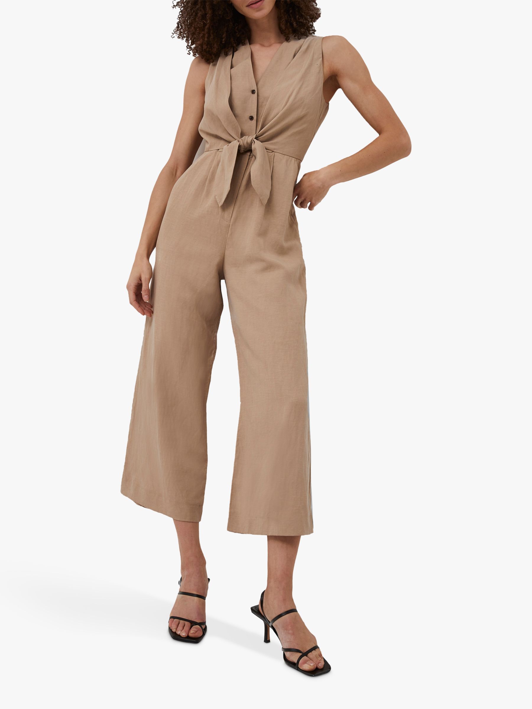 French Connection Ecre Jumpsuit, Silver Mink at John Lewis & Partners
