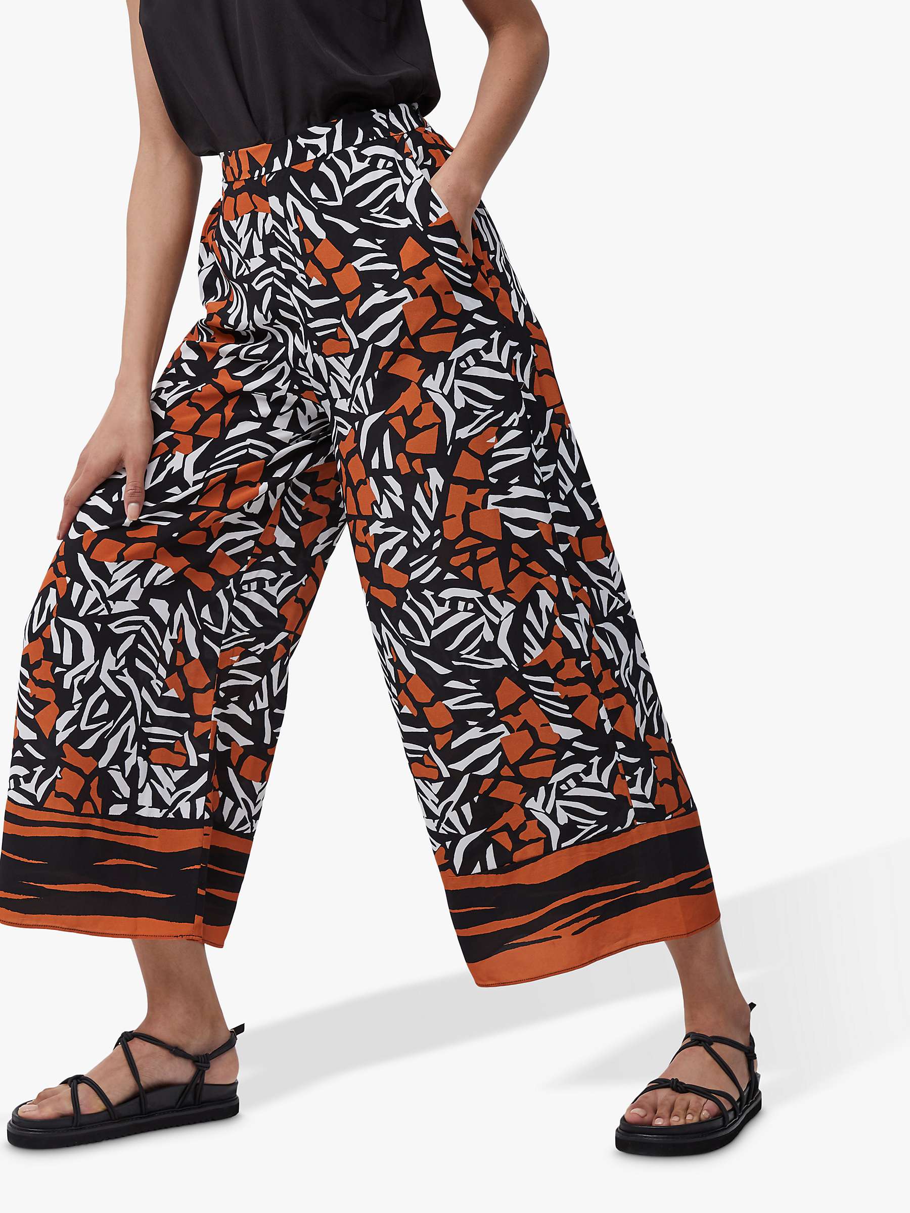 Buy French Connection Afara Drape Culottes Online at johnlewis.com