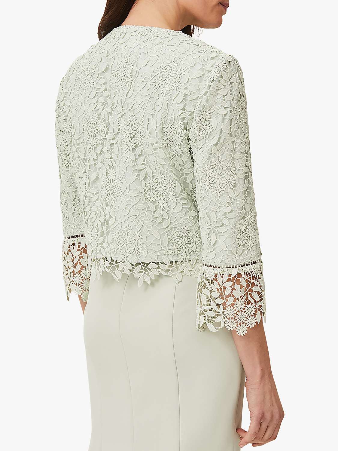 Buy Phase Eight Georgia Lace Jacket, Spearmint Online at johnlewis.com