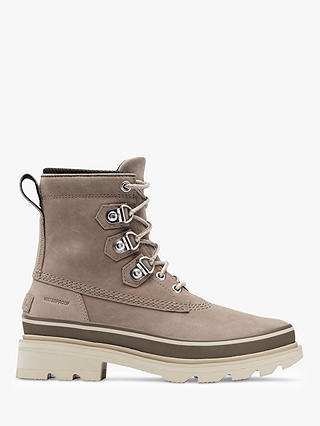 SOREL Lennox Street Waterproof Leather Boots, Taupe