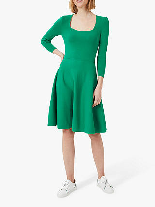 Hobbs Petite Cassie Knit Dress, Apple Green