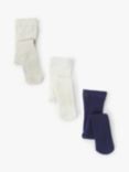 John Lewis & Partners Heirloom Collection Baby Tights, Pack of 3, Multi