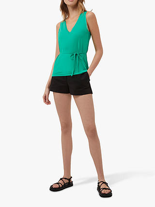 French Connection Tifanee V-Neck Tank Top, Palm Green