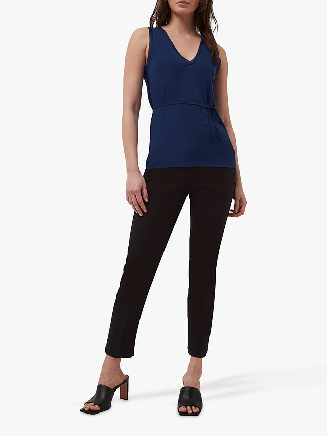French Connection Tifanee V-Neck Tank Top, Utility Blue