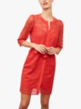 Gerard Darel Santana Lace Mini Dress, Orange