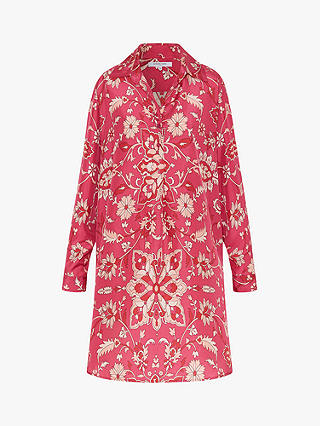 Gerard Darel Sade Silk Tunic Dress, Pink