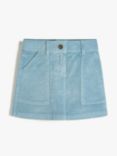 John Lewis & Partners Kids' Corduroy Skirt, Blue