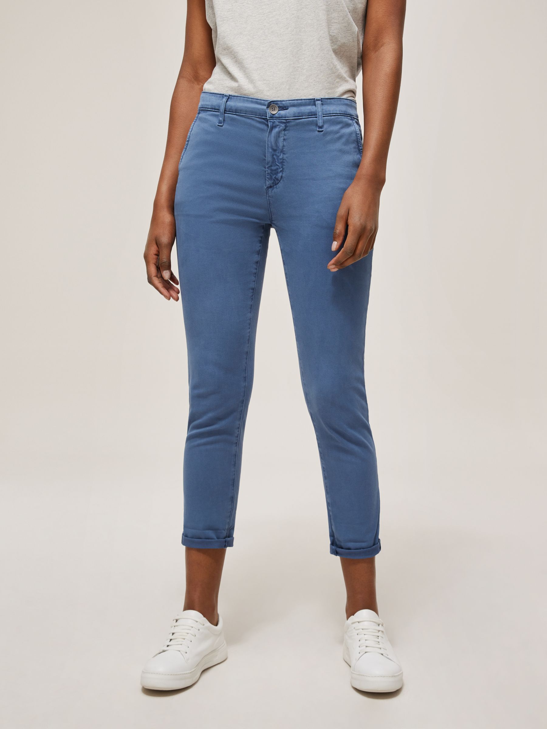 AG Caden Tailored Trousers, Sul Rio Blue at John Lewis & Partners