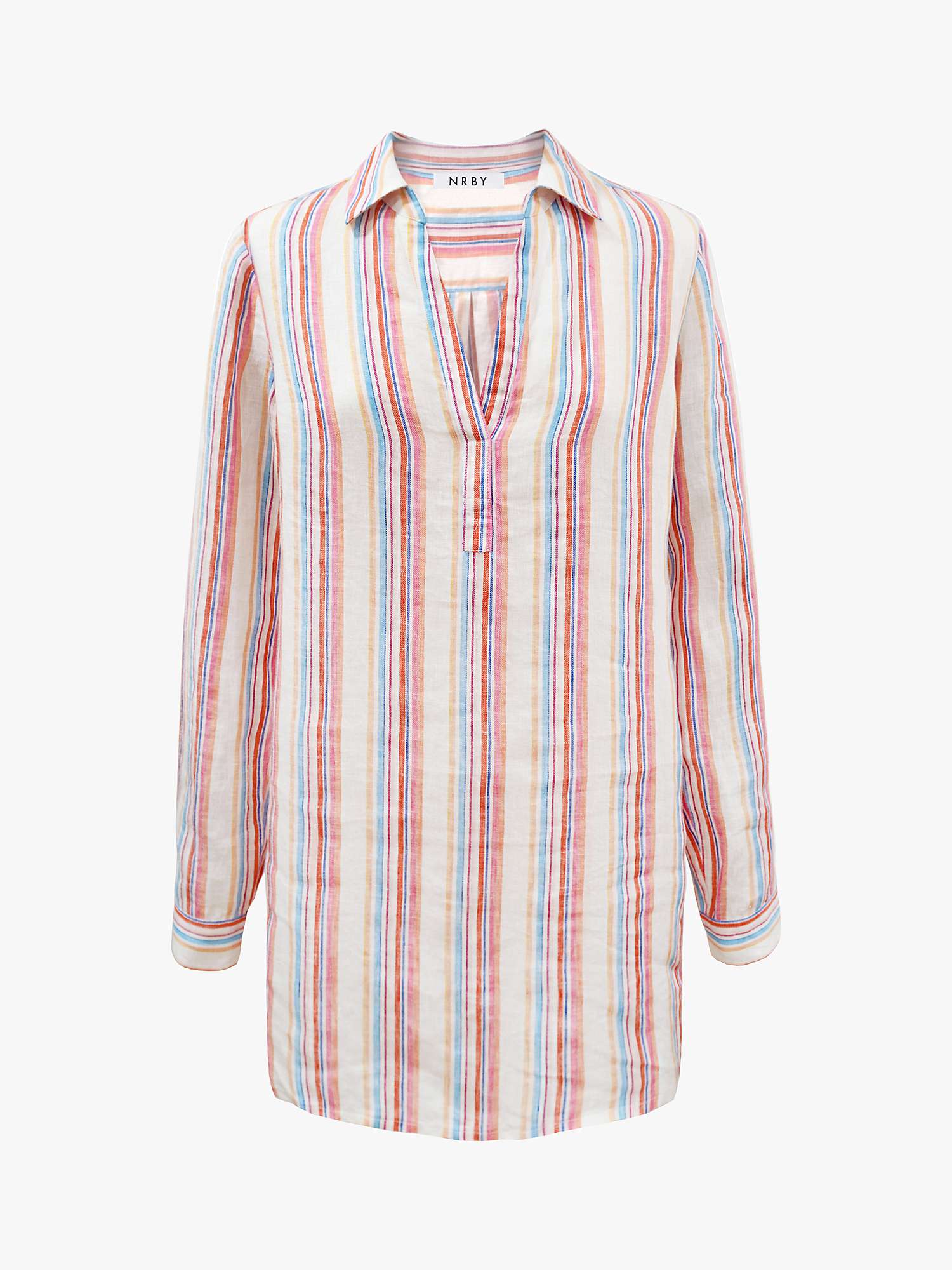 NRBY Chrissie Stripe Shirt, Multi at John Lewis & Partners