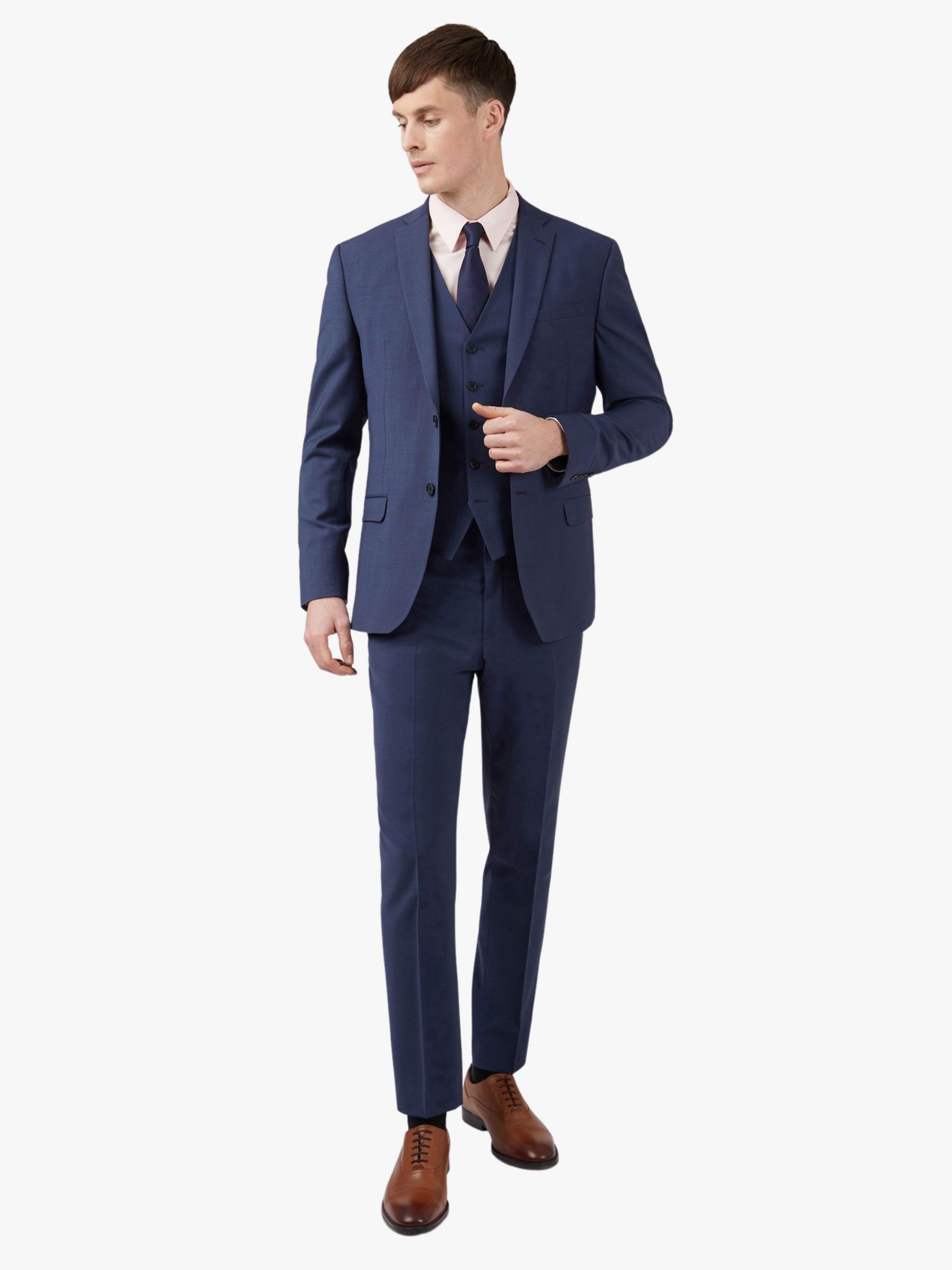 Ted Baker Wool Blend Suit Jacket, Blue, 42L