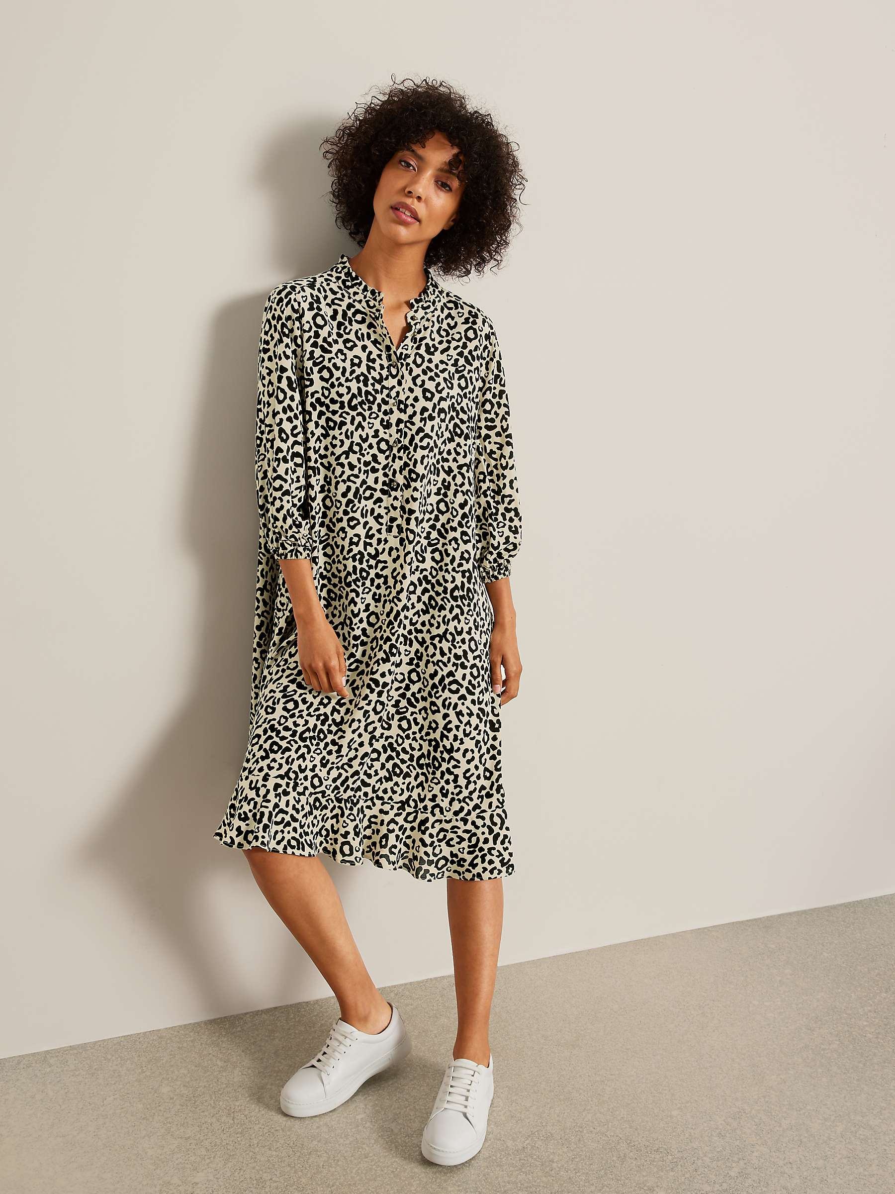 Buy AND/OR Fifi Leopard Dress, Neutral Online at johnlewis.com
