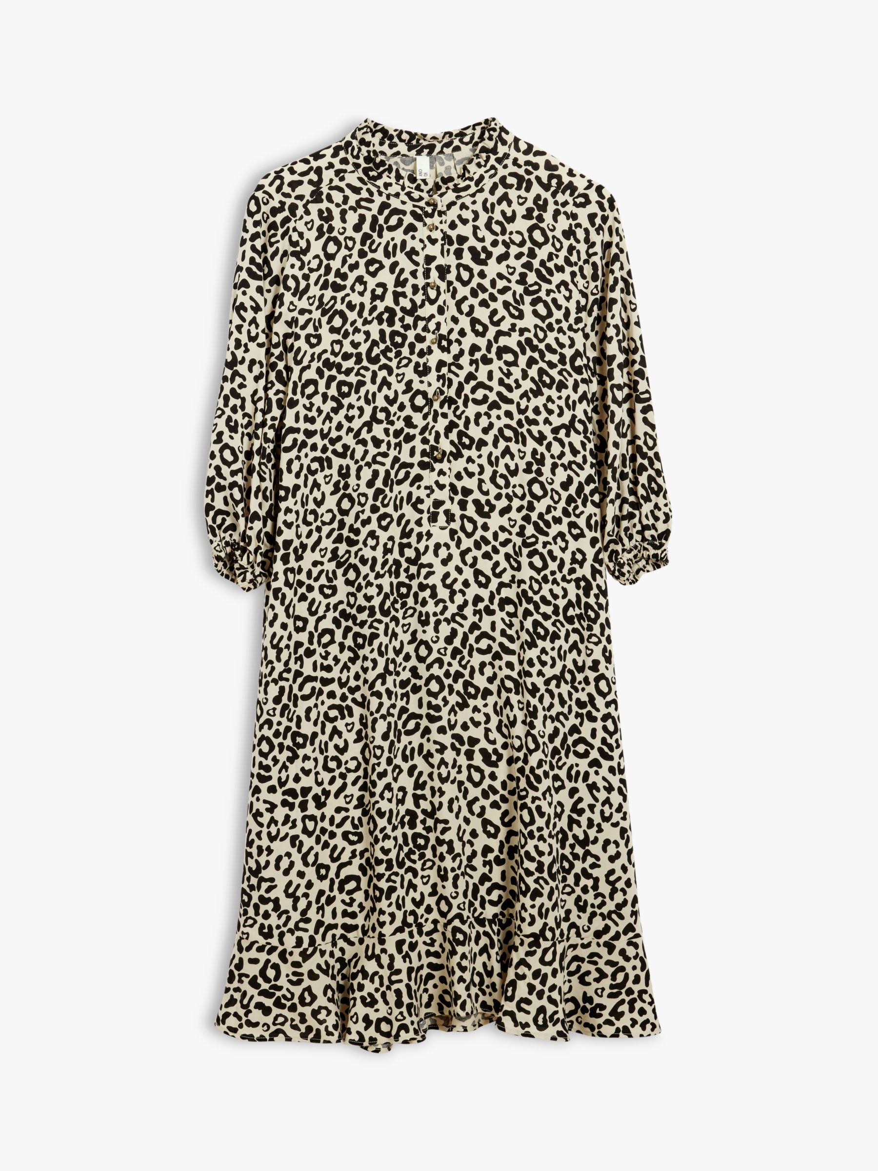 AND/OR Fifi Leopard Dress, Neutral, 6