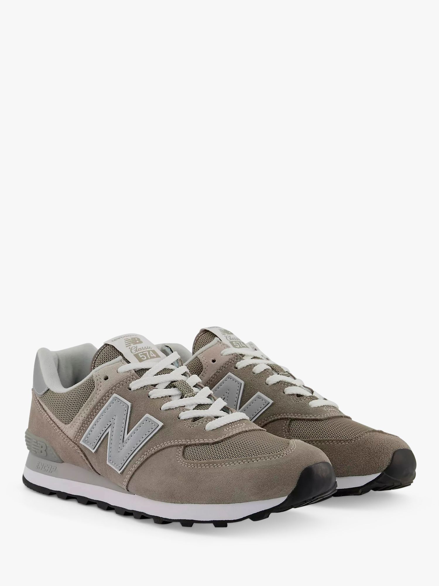 New Balance 574 Suede Trainers, Grey at John Lewis & Partners