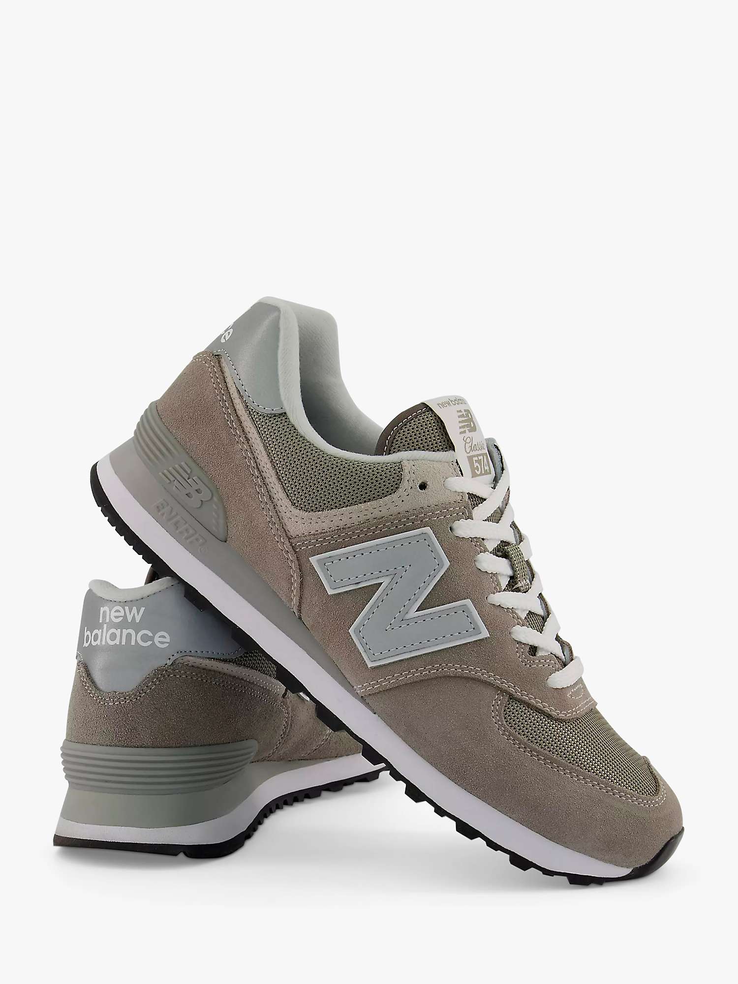 New Balance 574 Suede Trainers, Grey at John Lewis & Partners