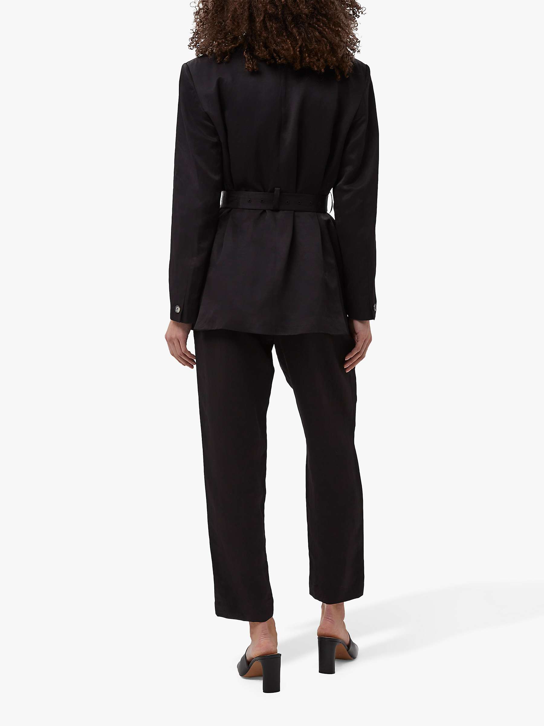 Buy French Connection Carena Suiting Double Breasted Blazer, Black Online at johnlewis.com
