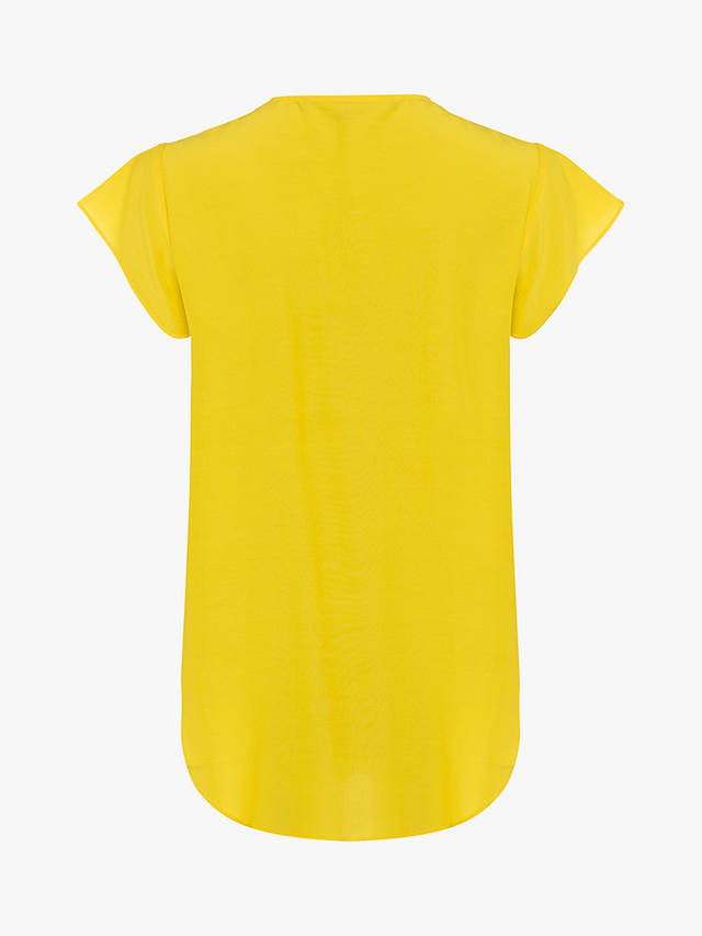 French Connection Ery Sleeveless Shirt, Bright Daffodil