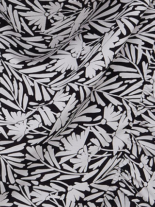 Hobbs Nika Leaf Print Mini Dress, Navy/Ivory