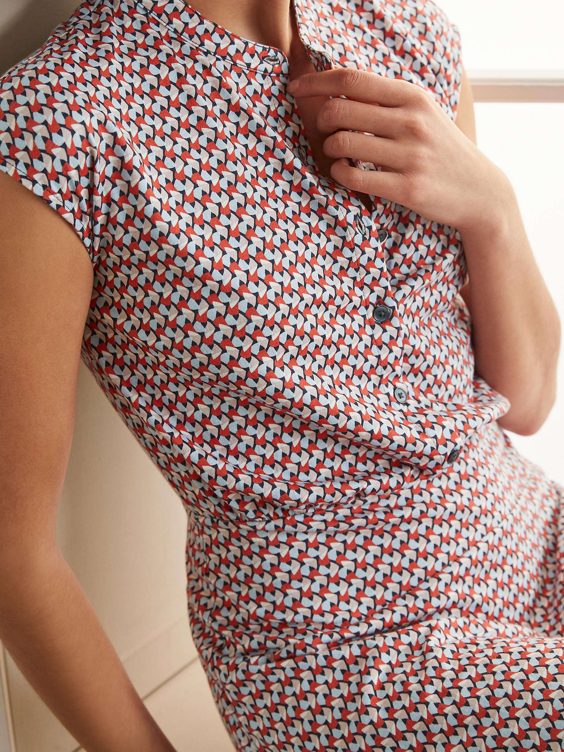 Buy Boden Easy Geometric Print Shirt Dress Online at johnlewis.com