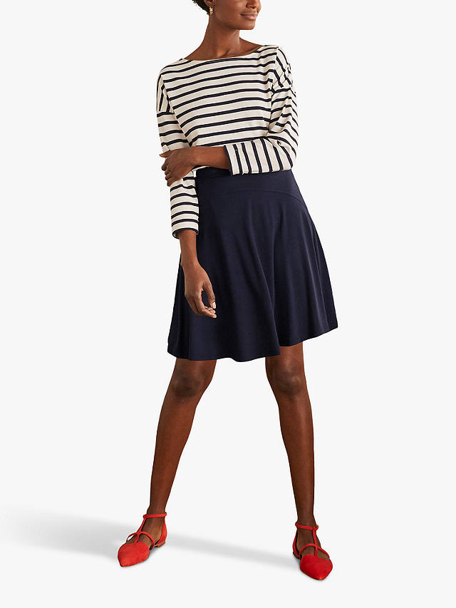 Boden Julie Mini Skirt, Navy at John Lewis & Partners