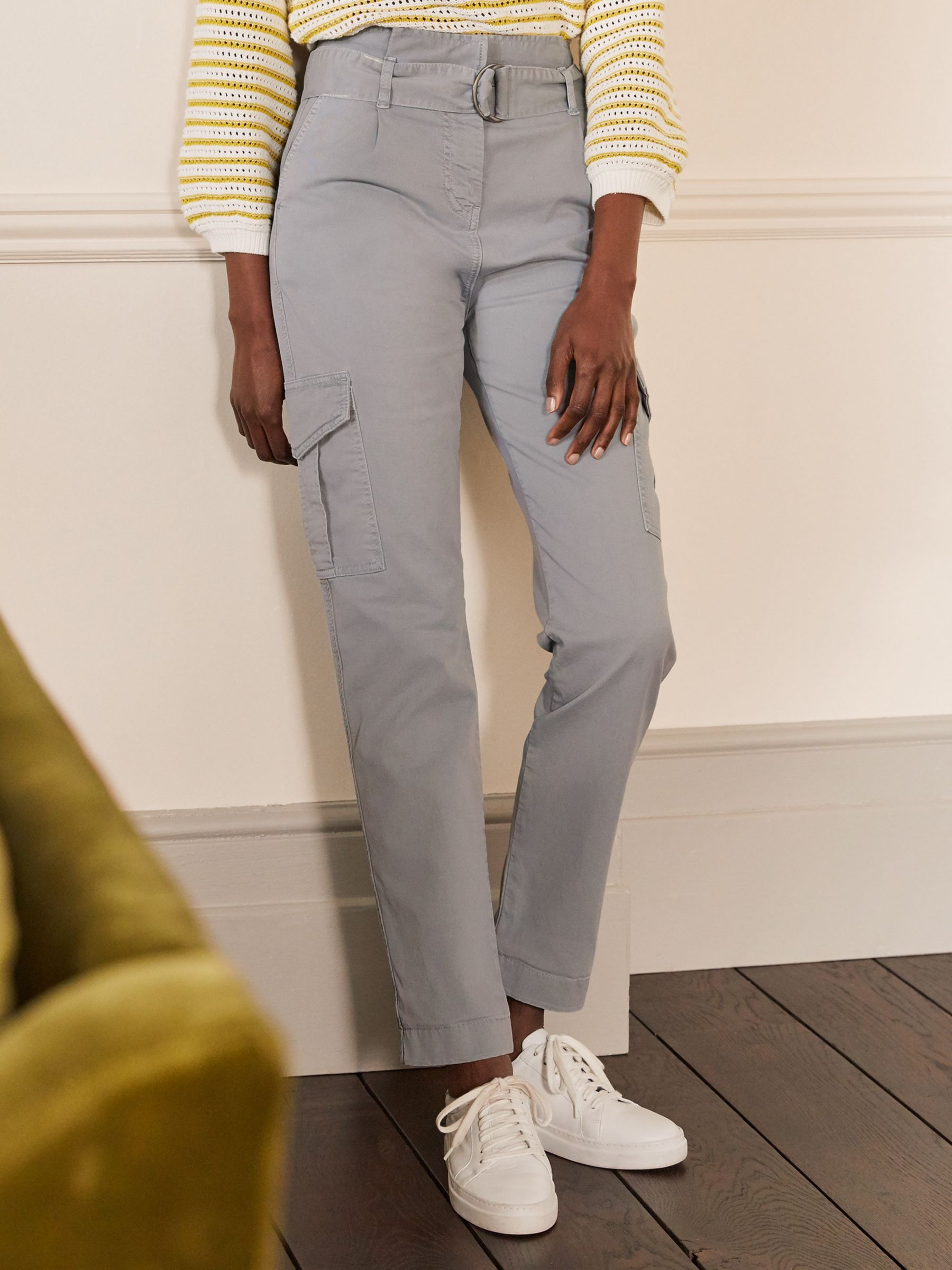 Boden Utility Cargo Trousers, Pebble at John Lewis & Partners