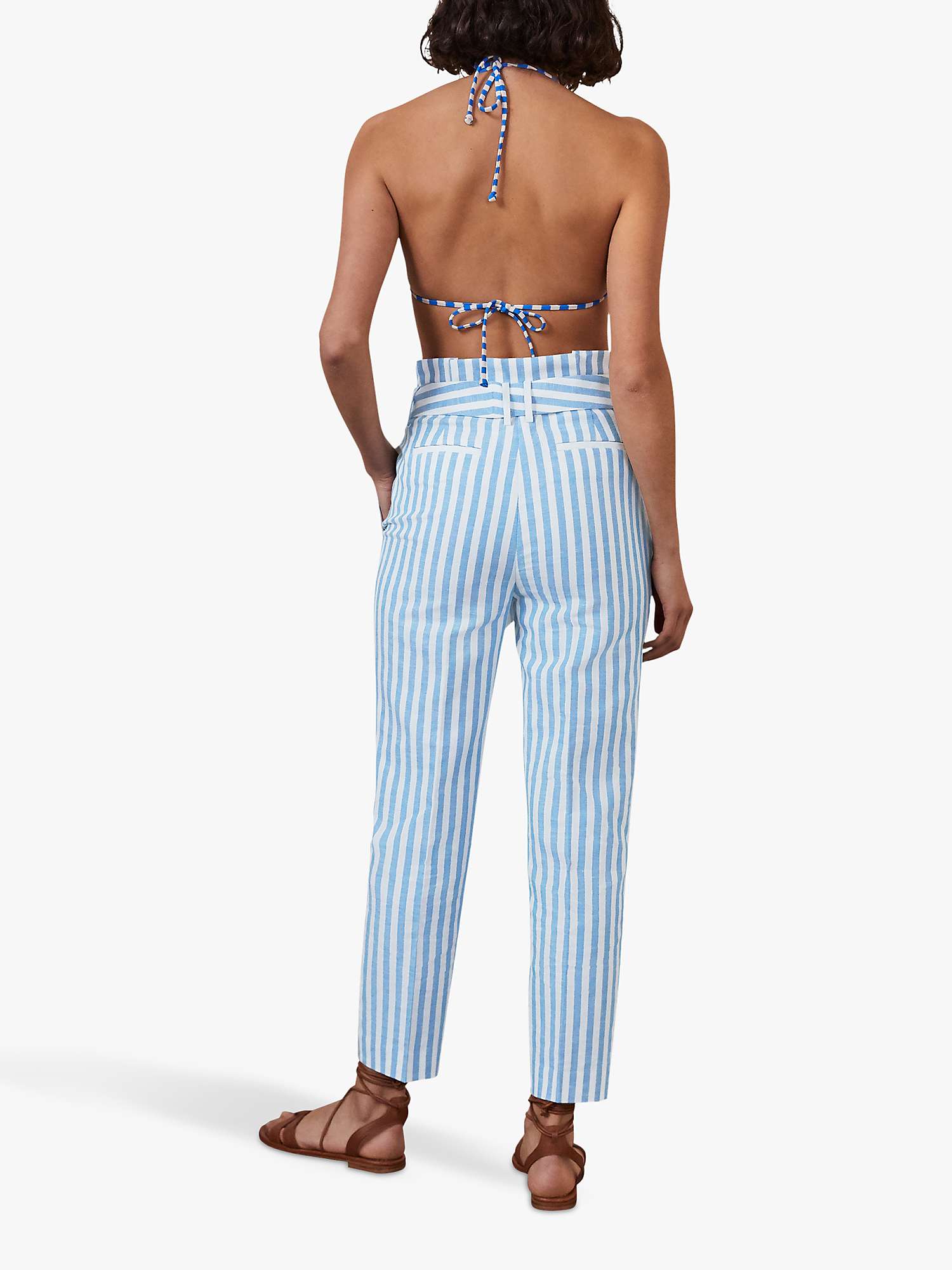 Buy Boden Ludgate Stripe Trousers, Moroccan Blue Online at johnlewis.com