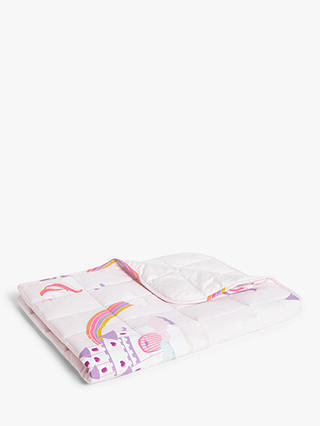 little home at John Lewis Magical Unicorn Weighted Blanket, 2kg, Multi