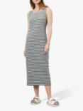 Joules Riva Striped Midi Sleeveless Jersey Dress