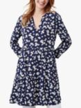 Joules Cosima Ditsy Floral Tiered Tunic, Navy