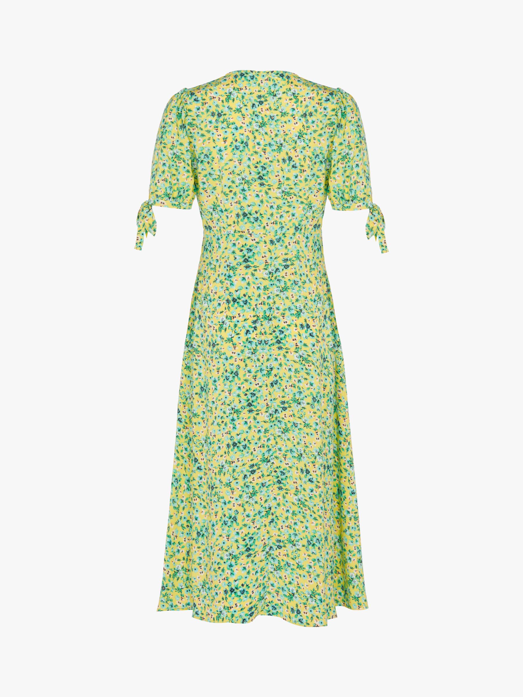Finery Claire Sweet Pea Ditsy Print Dress, Green