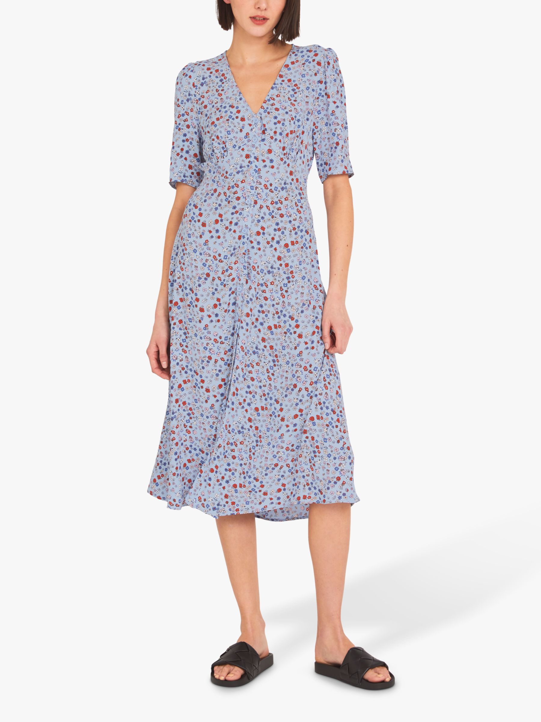 Finery Fayre Floral Tea Dress, Bouquet Ditsy at John Lewis & Partners