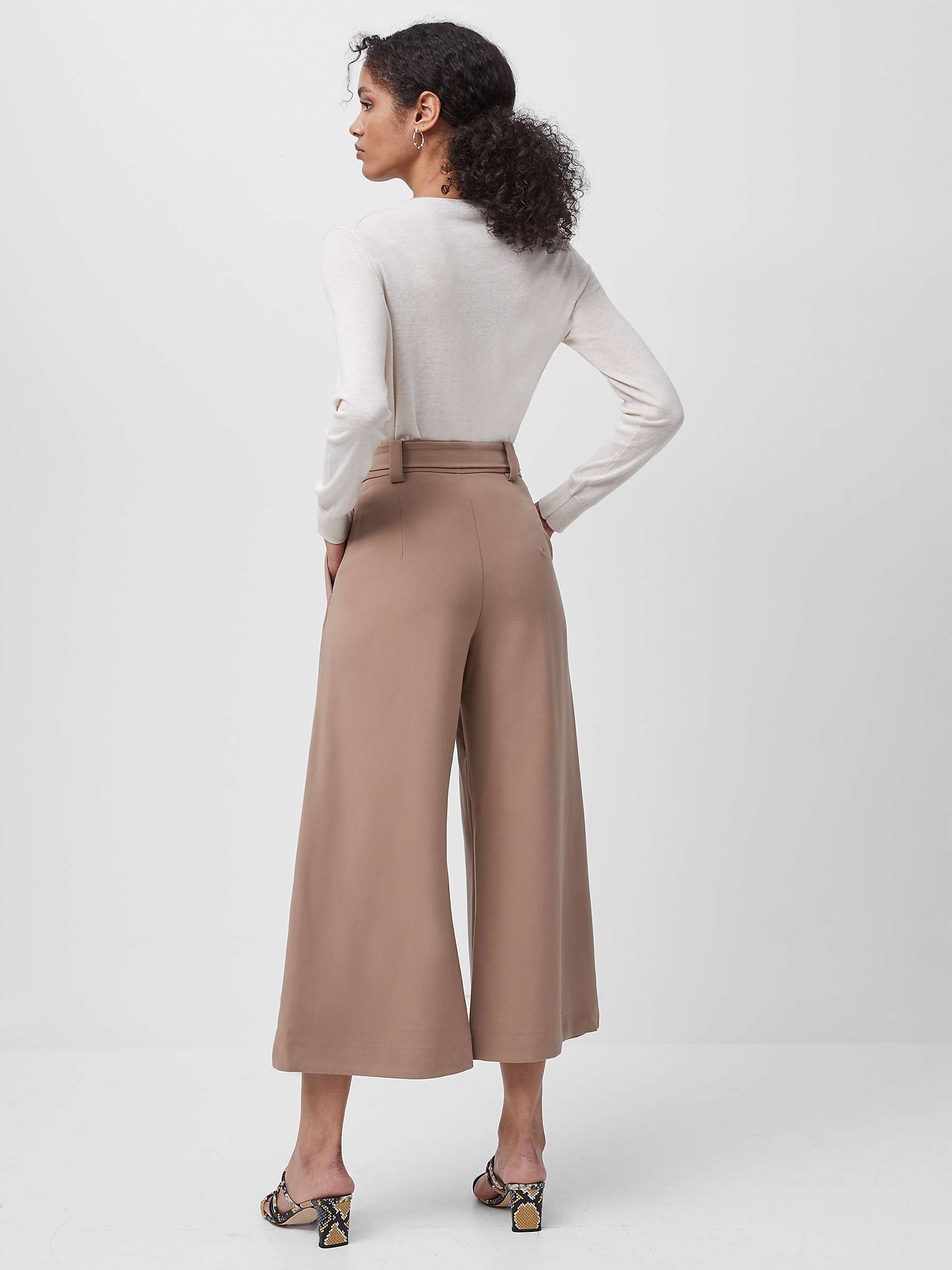Buy French Connection Whisper Belted Culottes Online at johnlewis.com