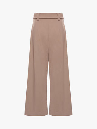 French Connection Whisper Belted Culottes, Mocha Mousse