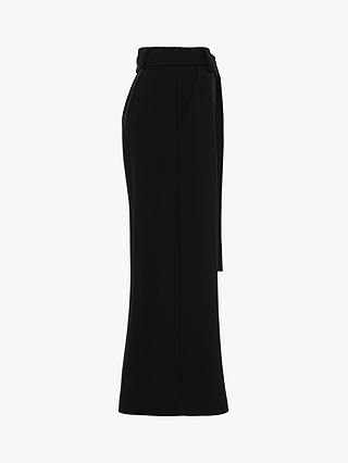 French Connection Whisper Belted Culottes, Black
